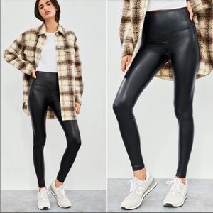 ARITZIA Wilfred Free Daria Pant High-waisted Vegan Leather leggings Black Size S